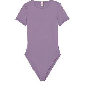 Purple Short Sleeve Bodysuit Bodywear by Victoria's Secret